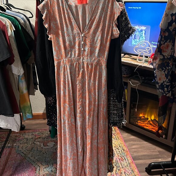 Maaji Snake Bite Abstract Maxi Dress Size M - Picture 2 of 4